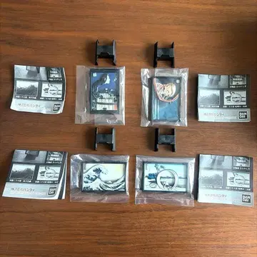 가쓰시카 호쿠사이 3D 리프 컬렉션 가챠가챠 4종 미개봉