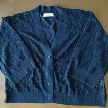 PINORE 네이비 가디건 5부 소매 킹사