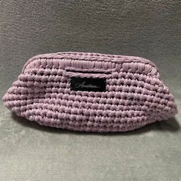 가마구치 크로 셰 뜨개질 파우치