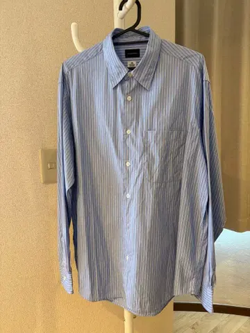 새상품급 M 그린 라벨 토마스 메이슨 레귤러 카라 셔츠 블루 봄