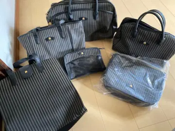 쇼와 레트로 여행 가방 6종 보스턴 토트 숄더 파우치 빈티지