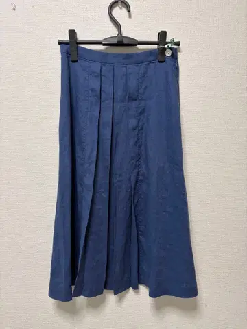 MARGARET HOWELL 린넨 스커트 린넨 100% 네이비 1