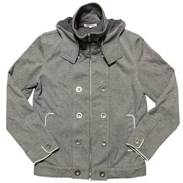 semantic design 그레이 나폴레옹 자켓 후드 부착