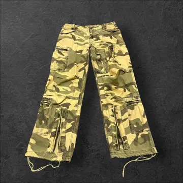 Y2K archive Abercrombie 카모플라쥬 기믹 카고 팬츠