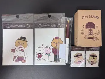 우사마루 호텔 펜꽂이 볼펜 스티커 핀 배지