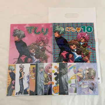 니지소사쿠 즈시리 클리어 파일 세트 쿠츠하 시이나 유이카 마카이노 리리무