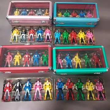 슈퍼전대 히어로 피규어 세트 8개 슈퍼전대 40개 레인저 키