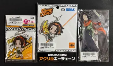 샤먼킹 아사쿠라 요 아크릴 키링 아크릴 스탠드 3개 세트