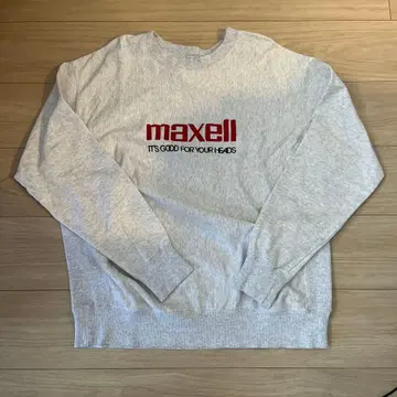 BEAUTY &YOUTH maxell LOGO SWEAT CREW