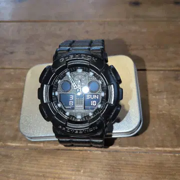 CASIO G-SHOCK GA-100BT 가죽 느낌 블랙