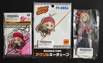 샤먼킹 코야마 안나 아크릴 키링 아크릴 스탠드 3개 세트