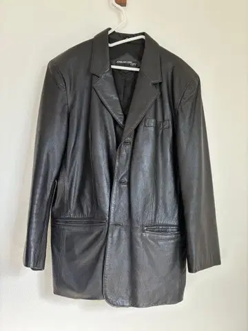 jones new york 가죽 테일러드 자켓