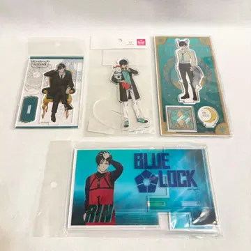 블루 록 아크릴 스탠드 이토시 린 4개 세트 옥좌 산리오 진로우