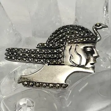 실버 925 브로치 마카사이트