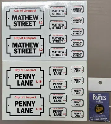 [ 비틀즈 ] 팬클럽 공식 스티커, 버튼 세트