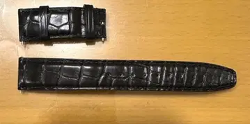 IWC 블랙 가죽 벨트 포르투기저 스트랩