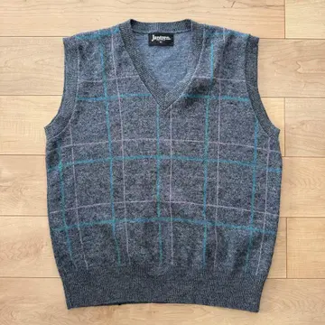 Jantzen 얀센 90s 체크 니트 베스트