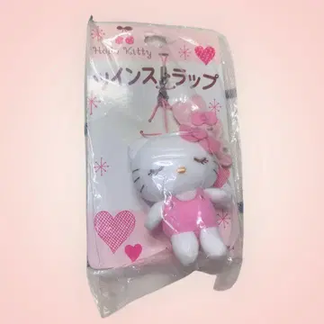 새상품 헤이세이 레트로 당시물 헬로키티 껴안는 인형 트윈 스트랩 산리오