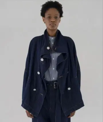 새상품급 ZUCCa 주카 라이트 온스 데님 자켓 원 워시 네이비