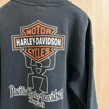 90s Harley Davidson Hawaii 맨투맨 XL 페이드