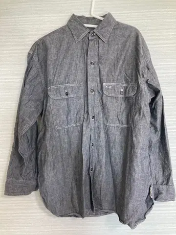 orSlow x BEAMS BOY 별주 블랙 샴브레이 셔츠