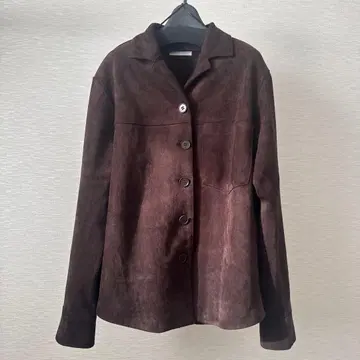 ZARA 다크 브라운 페이크 스웨이드 자켓