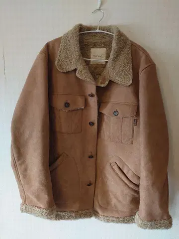 칼 헬무트 페이크 무스탕 자켓 코트