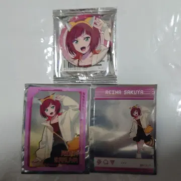 디지몬 비트 블레이크 레나 캔뱃지 클리어 카드 테마파크ver.