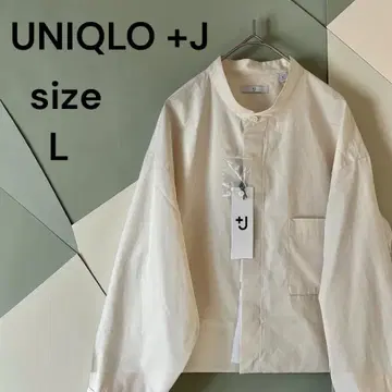 새상품 UNIQLO+J 수피마 코튼 오버 사이즈 셔츠 남성용 L