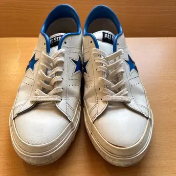 컨버스 원스타 가죽 빈티지 화이트 블루 배송비 포함