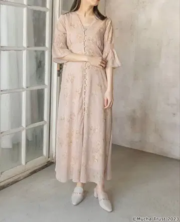 [ 무하 x 란다 ] 플라워 프린트 원피스