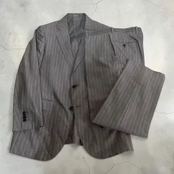 MALE&Co 타카큐 실크 혼방 울 수트 A6 그레이 x 핀스트라이프