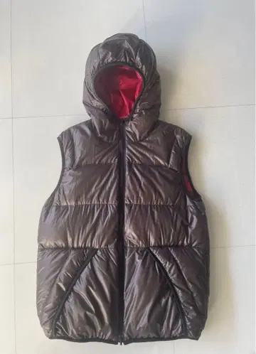 CAMP7 다운 베스트 후드 부착 archive Y2K SWAG 스케이터