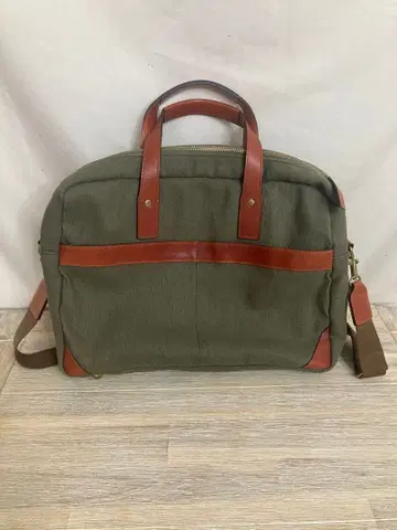 indeed 올리브 그린 비즈니스 캔버스 백