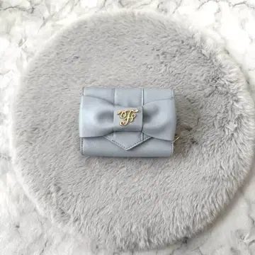 Maison de FLEUR 삼단 접이식 지갑 블루