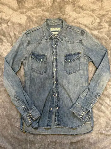 REMI RELIEF 데님 웨스턴 셔츠 M 일본제