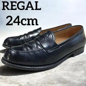 새상품급 REGAL 페니 로퍼 여성용 신발 블랙 24cm