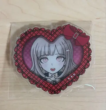 단간론파 하트형 아크릴 배지 나나미