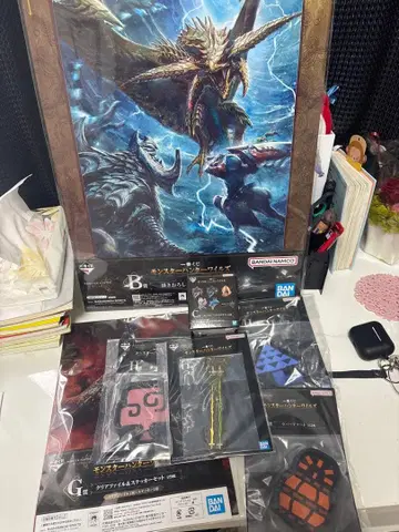 몬스터 헌터 와일즈 제일복권 B상 C상 G상 H상 세트