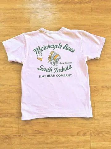 THE FLAT HEAD 플랫 헤드 T셔츠 인디언 바이커