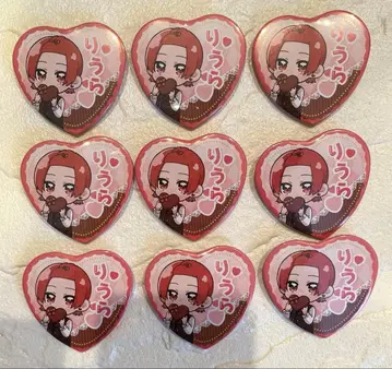 이레이스 하트형 캔뱃지 리우라 9개 묶음 판매 SD