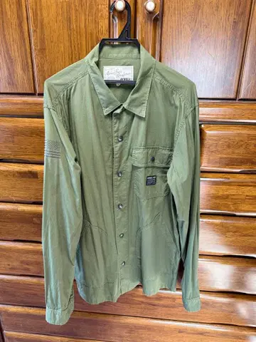 AVIREX 올리브 긴팔 셔츠