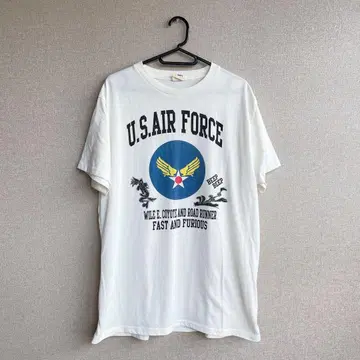 미국 공군 루니 툰즈 와일리 코요테 로드러너 T셔츠