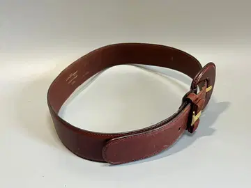 [ 레어 ] 페라가모 가죽 벨트 바라리본 보르도 80cm 4cm