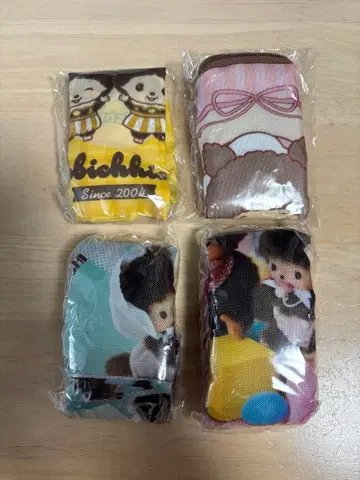 몬치치 베이비치치 파우치 캡슐 토이 4개 세트