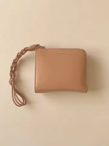 [ 질 샌더 ] 가죽 L자 지갑 뜨개질 스트랩 포함