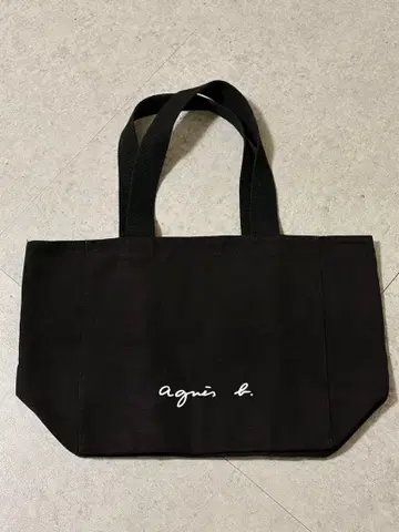 agnes b. WEB 한정판 GO03-01 로고 토트백