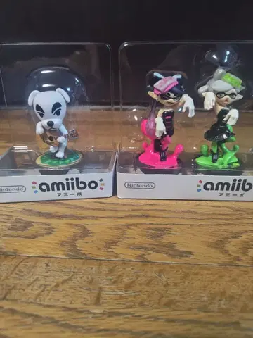 닌텐도 amiibo 스프라툰 아오리 호타루 동물의 숲 여울 세트