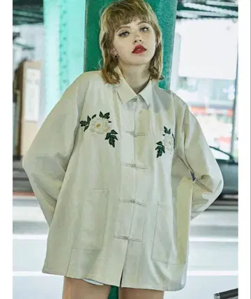 jouetie 차이나 플라워 셔츠