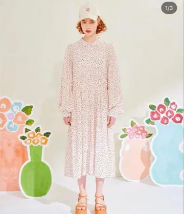 POPPY 플라워 볼륨 원피스